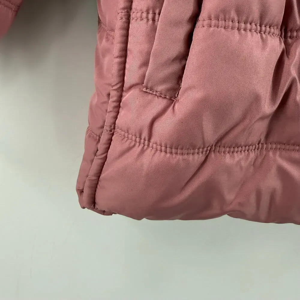 Buckle Me Baby Coat Size 18M Car Seat Safety Toddler Girls Pink Puffer Jacket