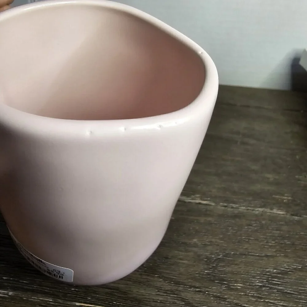 NWT Rae Dunn Artisan First Kiss Pastel Pink Valentine's Day Mug 2021 Magenta