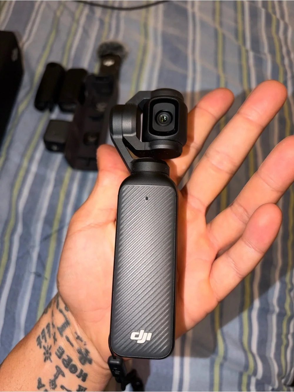 DJI video camera touchscreen