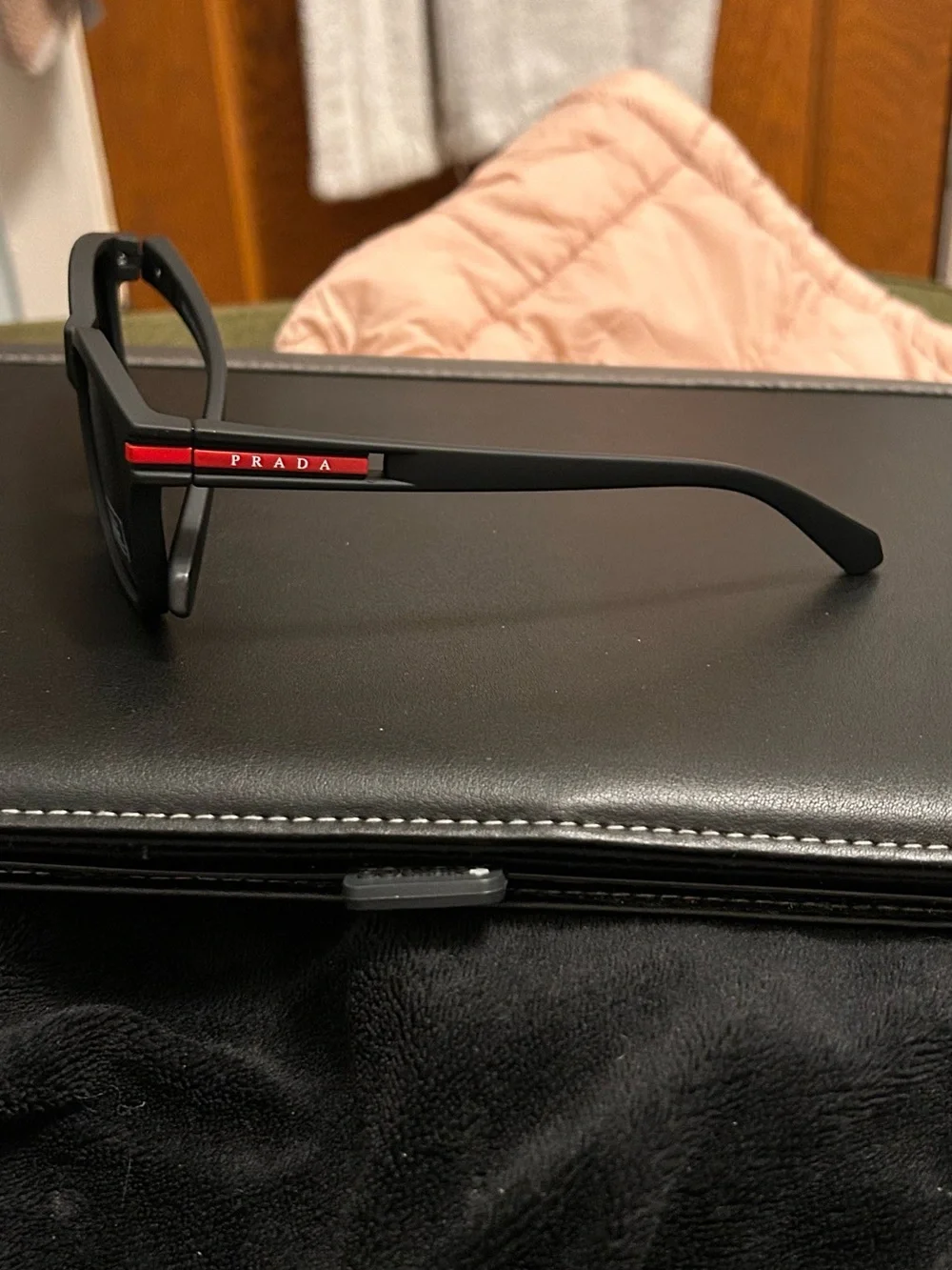 BRAND NEW PRADA LINEA ROSSA 5101 C1 SUNGLASSES - BLACK/RED - MADE IN ITALY