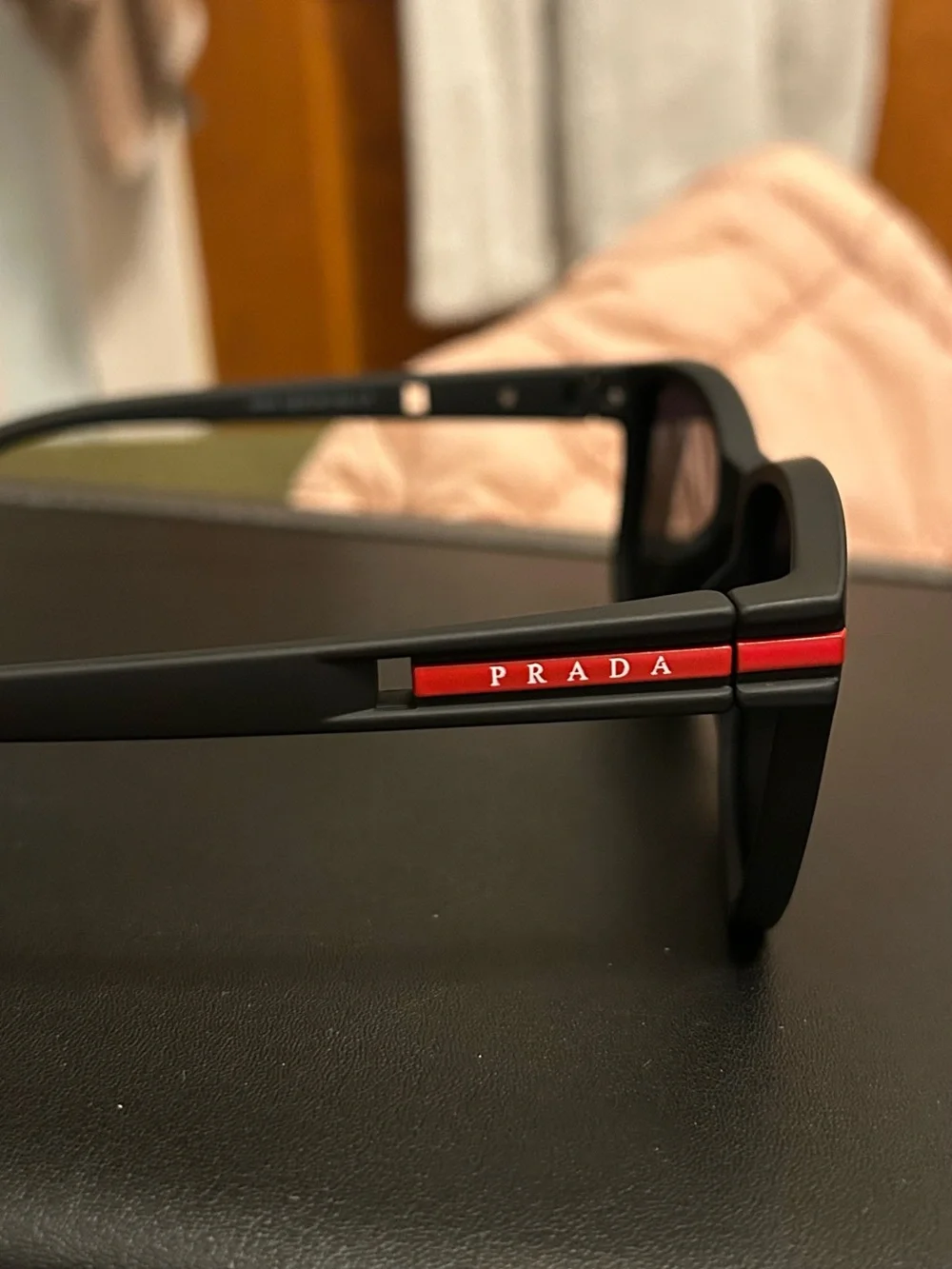 BRAND NEW PRADA LINEA ROSSA 5101 C1 SUNGLASSES - BLACK/RED - MADE IN ITALY