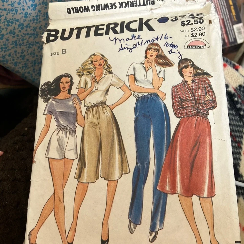 Vintage butterick pattern