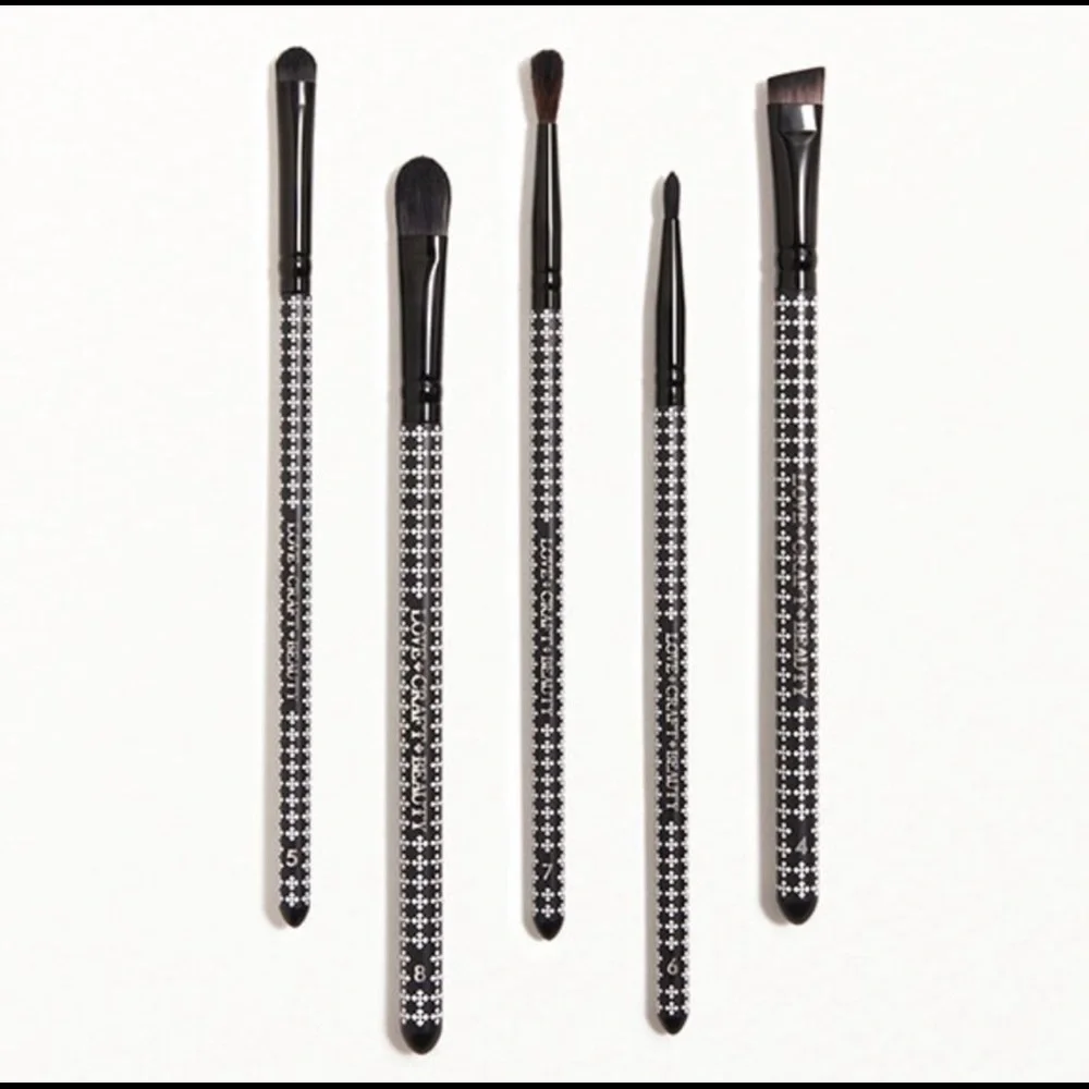 LOVE+CRAFT+BEAUTY Detailer Eye‎ Brush Set, Full Sized, New in Package, $55 MSRP