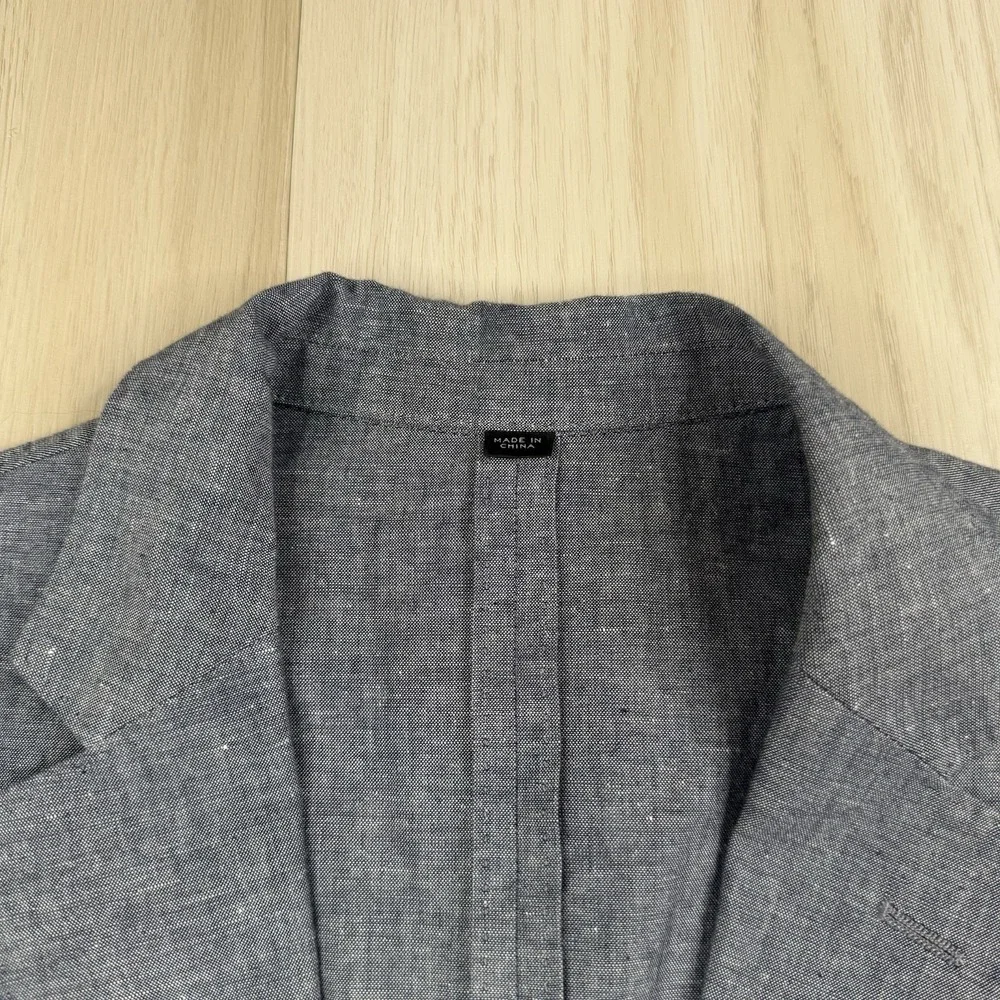 J Crew Ludlow Unstructured Blazer Mens Size 38R Slim Somelos Linen Blend Jacket