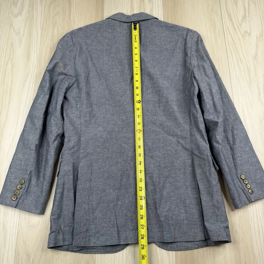 J Crew Ludlow Unstructured Blazer Mens Size 38R Slim Somelos Linen Blend Jacket