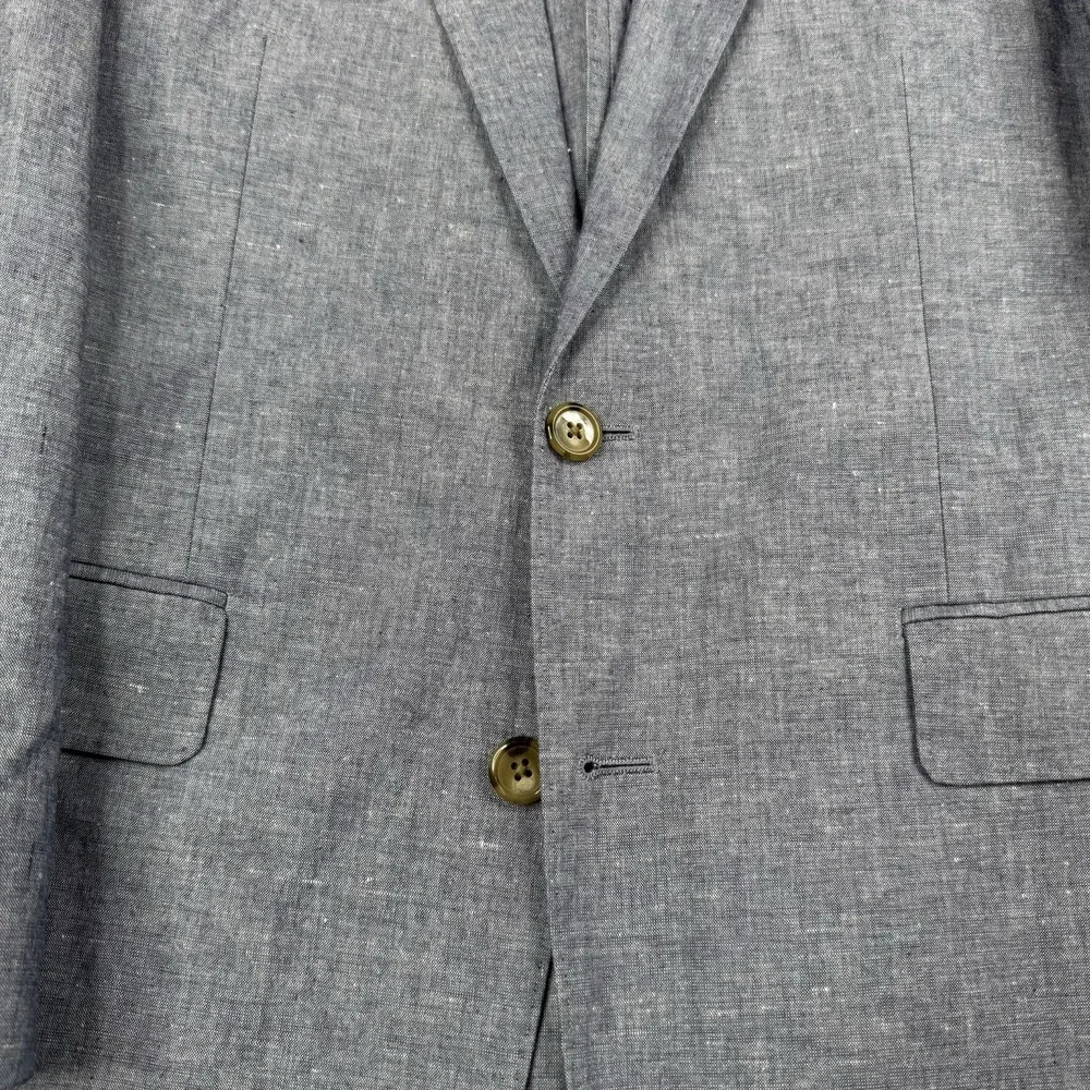 J Crew Ludlow Unstructured Blazer Mens Size 38R Slim Somelos Linen Blend Jacket