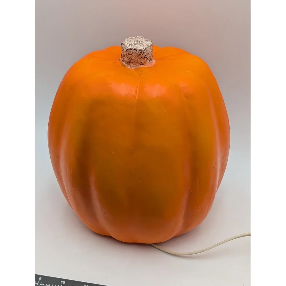 Paper Magic Group Jack O Lantern Orange‎ Vintage 1998 Light Up Pumpkin Decor a