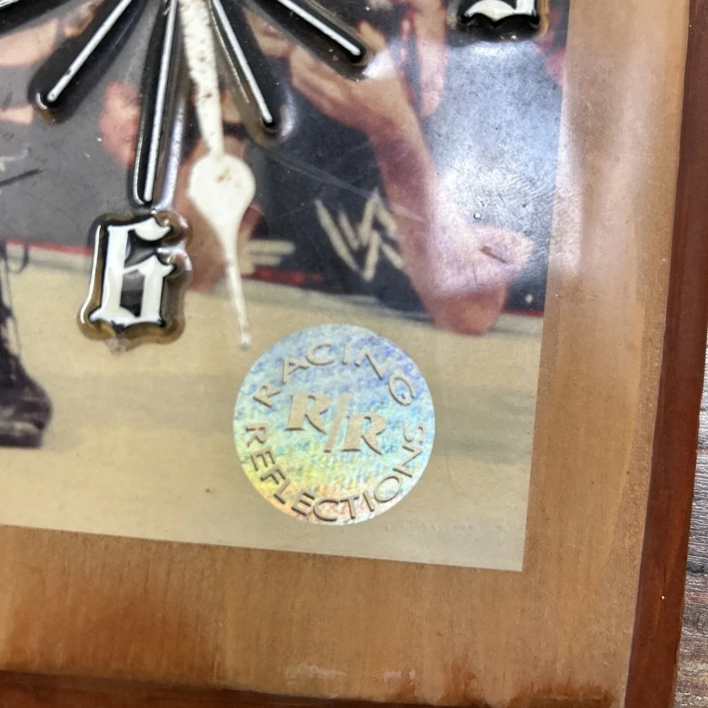 Racing Reflections Stone Cold Steve Austin‎ WWF WWE Wooden Clock Attitude Era **