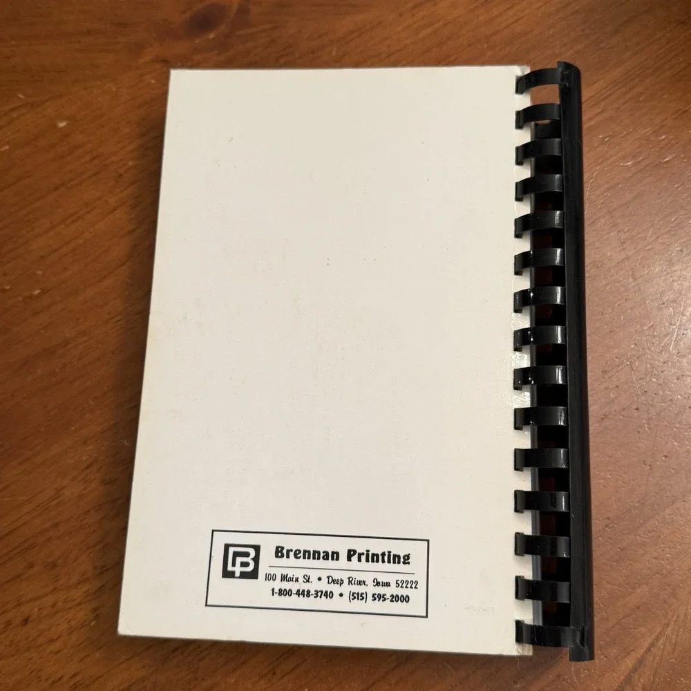 Amana Refrigeration Employee Cookbook Iowa Recipes Spiralbound VTG 1993