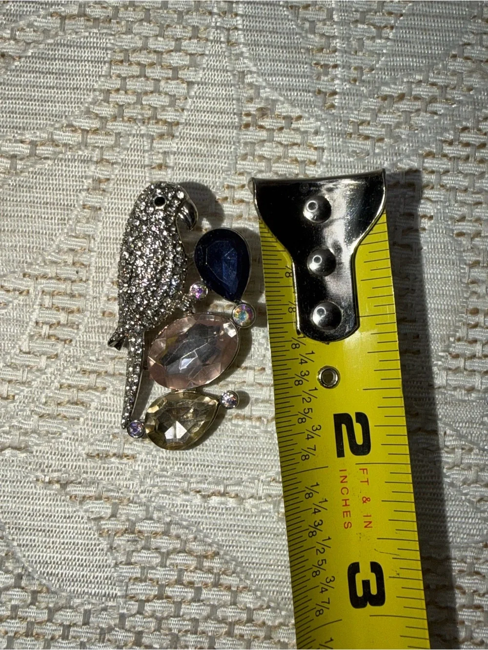 Vintage crystal parrot