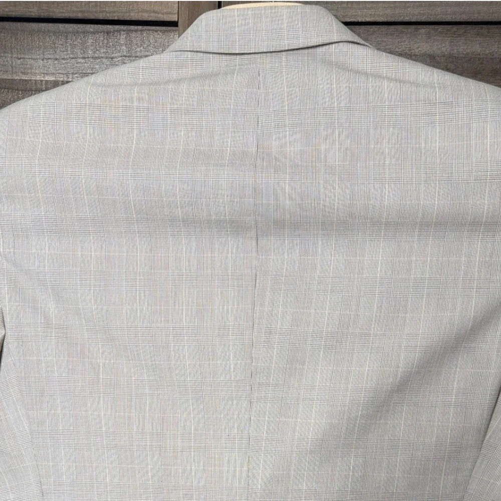 Jos. A. Bank Blazer Mens 41R Wool Glen Plaid Tan Button-Down Sport Coat