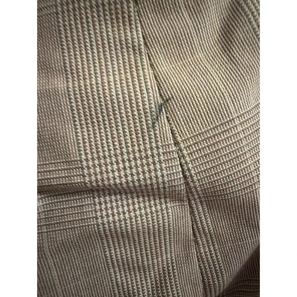 Jos. A. Bank Blazer Mens 41R Wool Glen Plaid Tan Button-Down Sport Coat