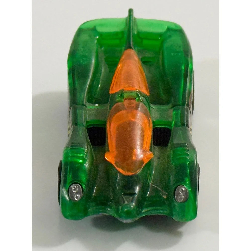 Hot Wheels Power Pistons‎ Kids 1:64 Green Translucent X-Raycers Flame 99 Car