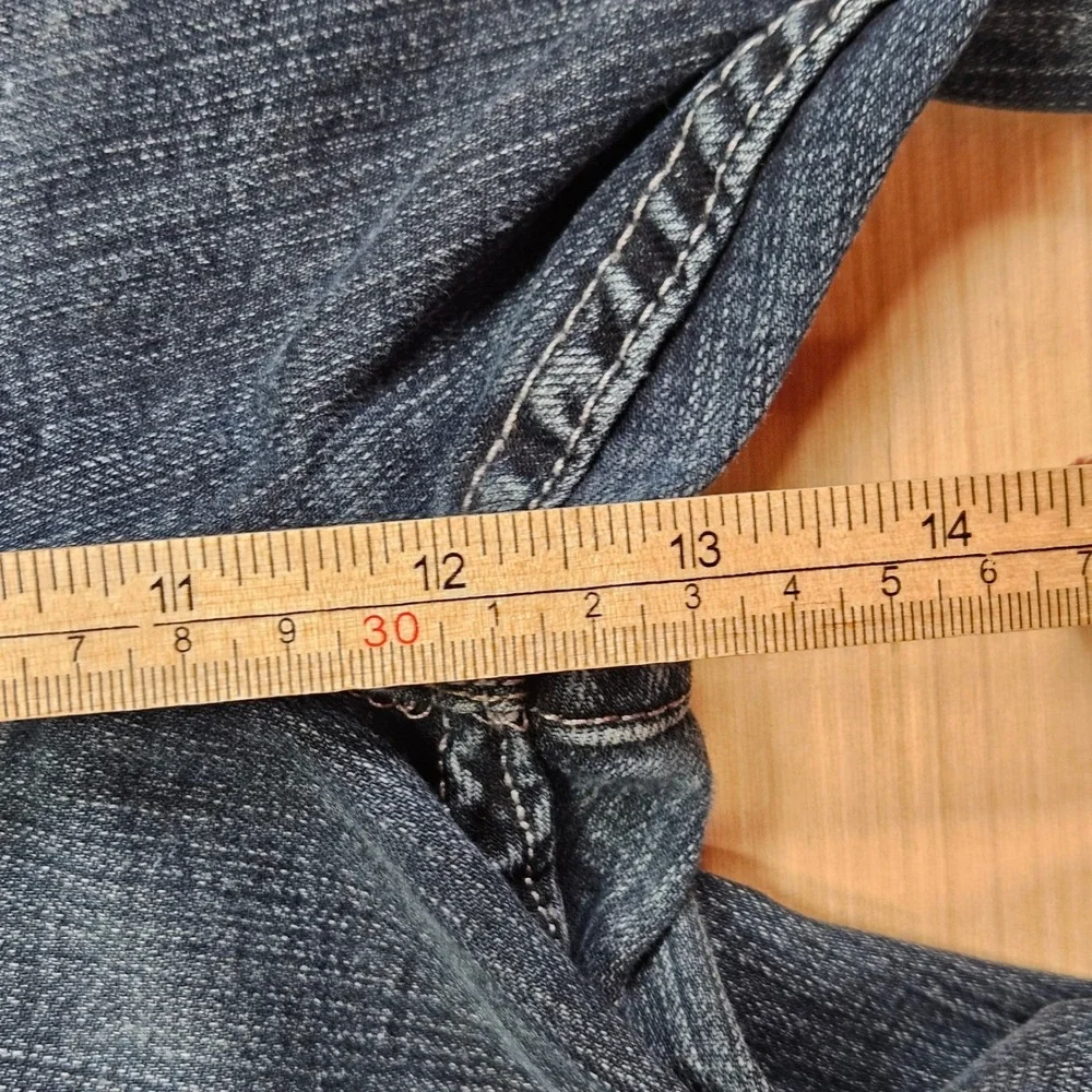 Levis 559 Relaxed Straight Jeans Men 42x32 Measure 44x32 Blue Denim Stretch READ