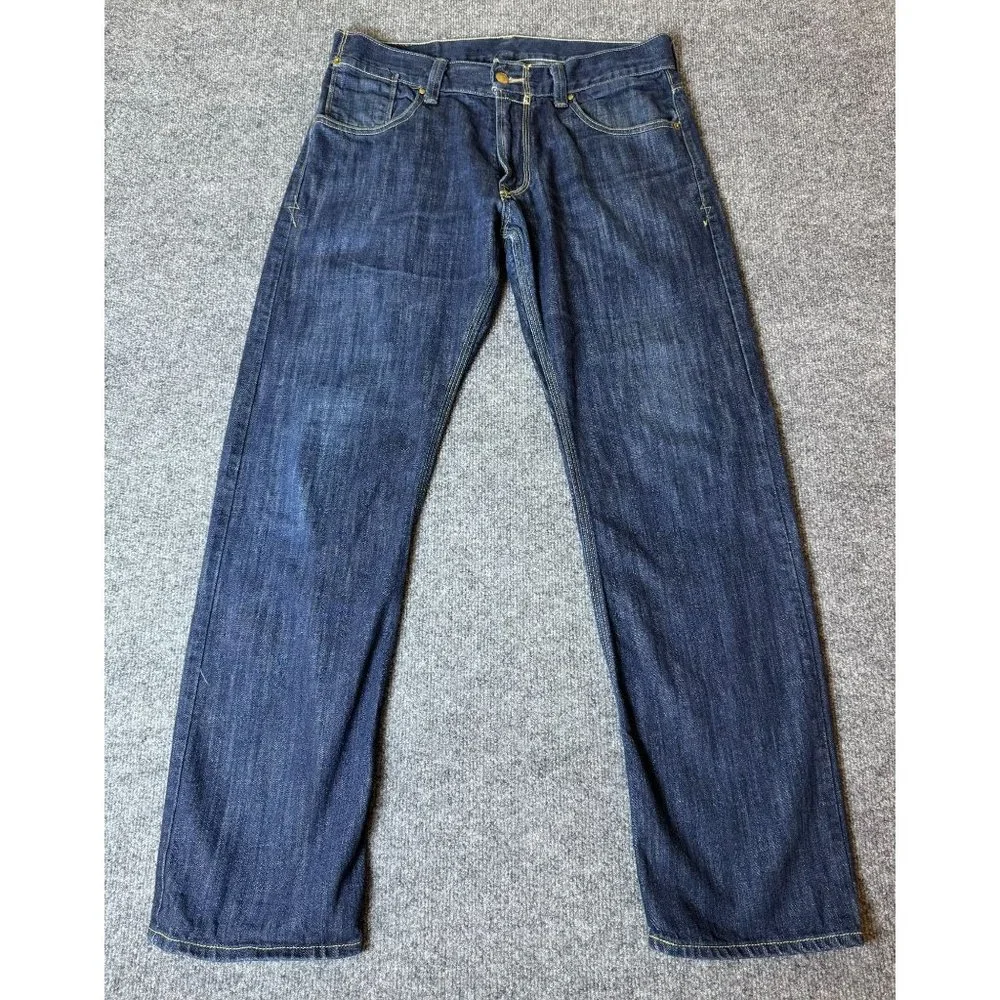 Levi's Jeans Mens 34x30* Blue‎ 514 Slim Straight American Workwear Dark Denim