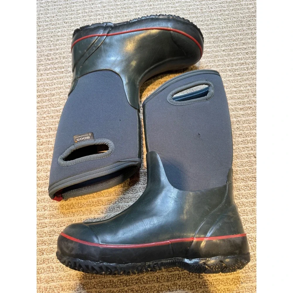 Bogs Solid‎ Classics Kids Waterproof Insulated Winter Boots Black Navy size 3