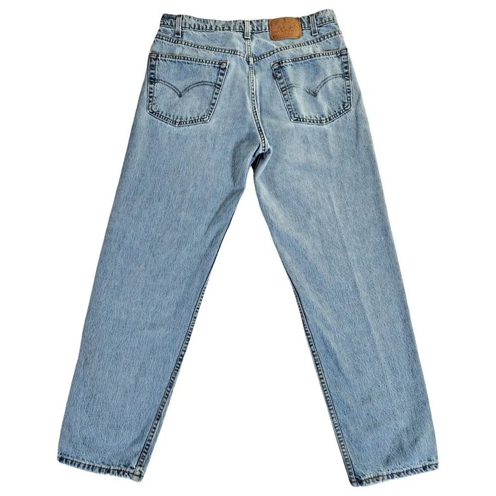 Vintage 90s Levis 550 Relaxed Fit Jeans Mens 38x32 (Fits 36x32) Blue Baggy Denim