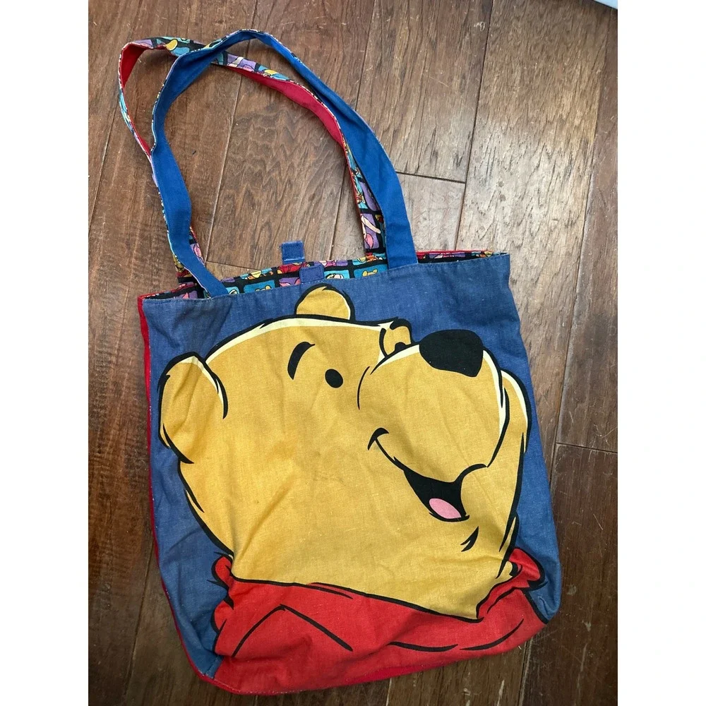 Vintage Disney Winnie the Pooh Tote Bag Reusable Shopping‎ Bag Large