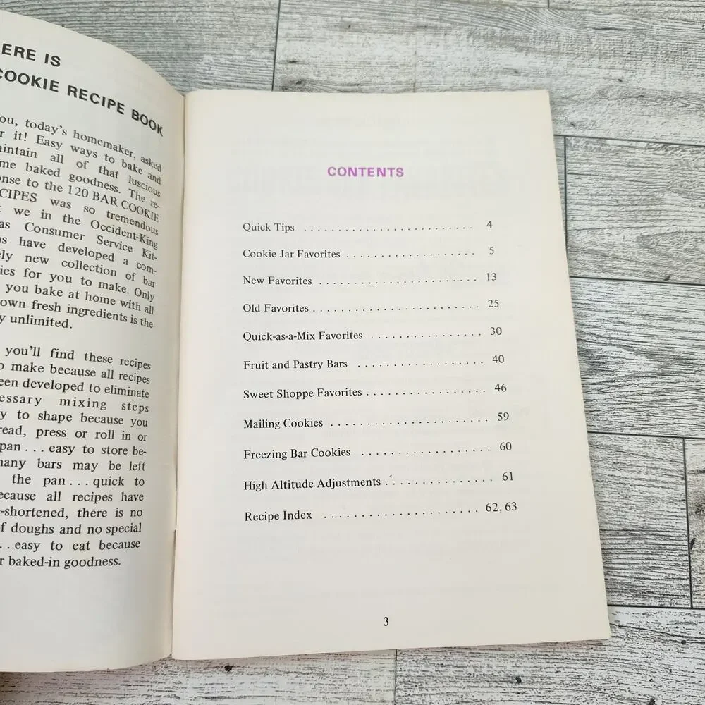 Occident King Midas 117 Bar Cookie Recipes Cookbook Booklet‎ Vintage