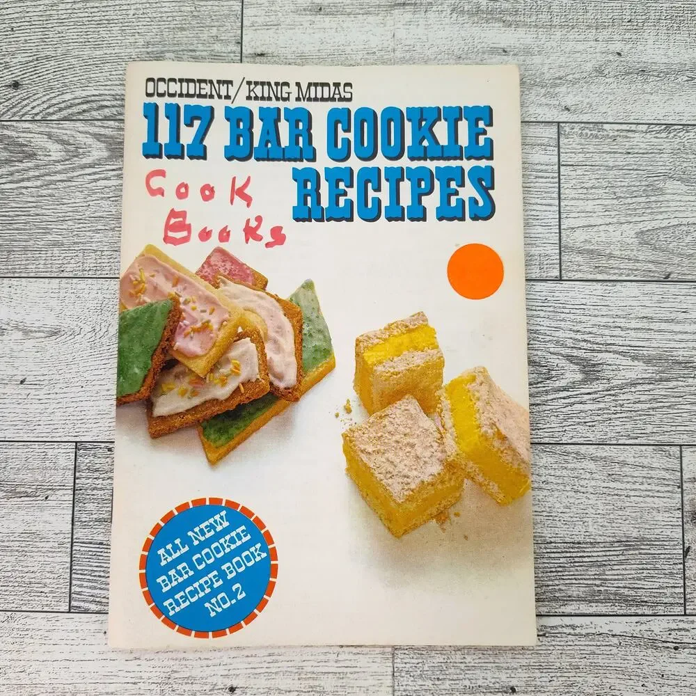 Occident King Midas 117 Bar Cookie Recipes Cookbook Booklet‎ Vintage