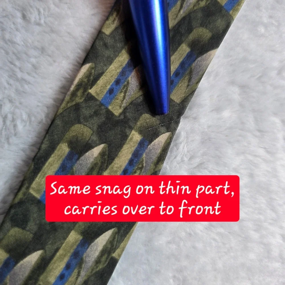 Daniel Hechter‎ Mens Green Geometric Silk Necktie Abstract Professional 4