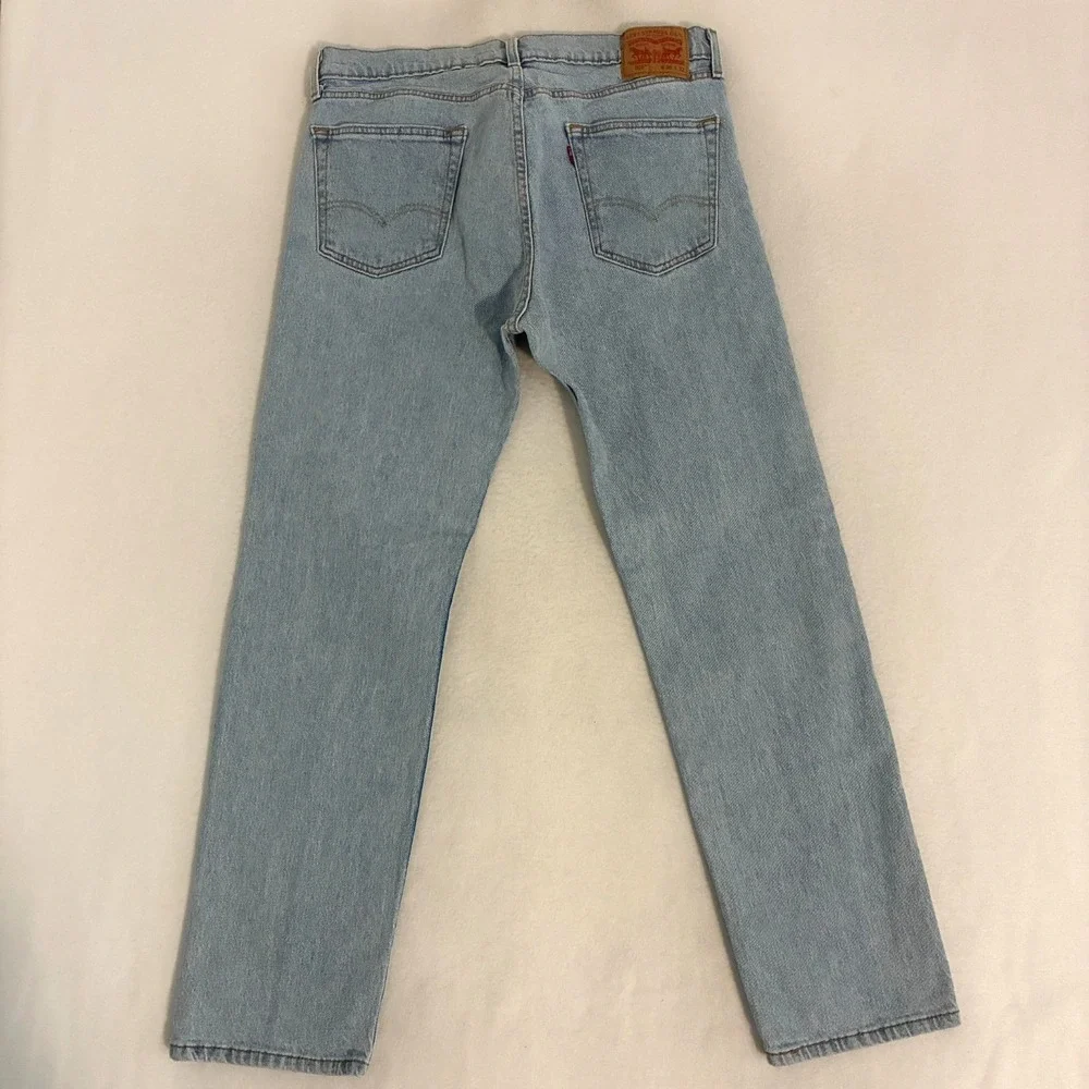Vtg‎ Levis 505 Jeans Mens Size 36x32 Straight Leg Light Wash Denim Pants Y2K