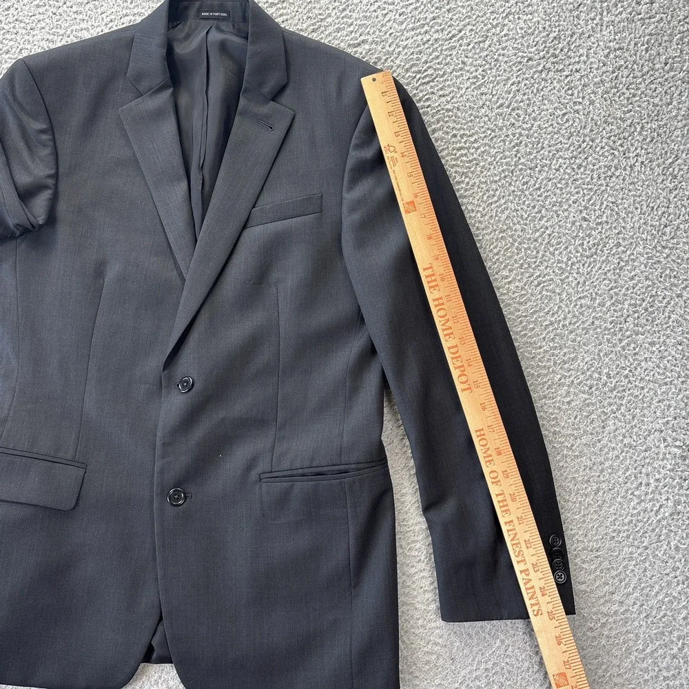 John Varvatos Loft Blazer Mens 38R Dark Gray Blend Blazer Sports Coat‎ Jacket