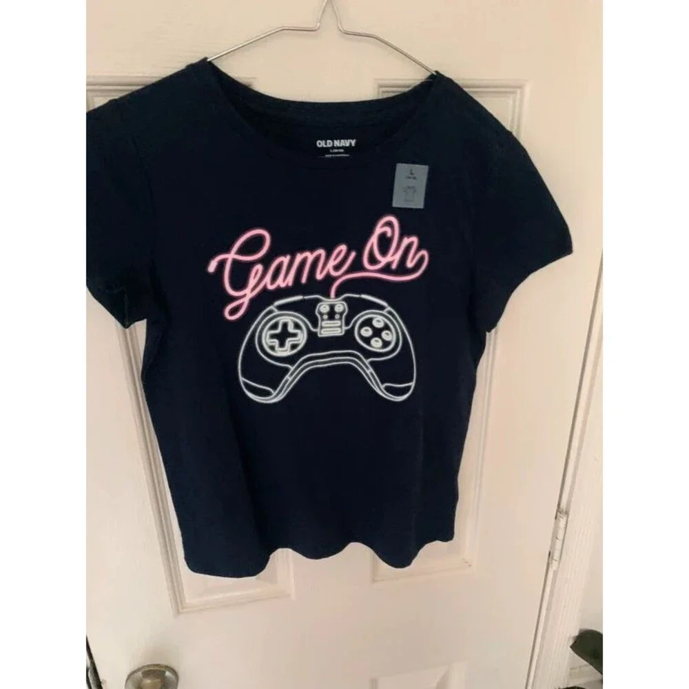 Kids Game On Tshirt Size Large (10/12)