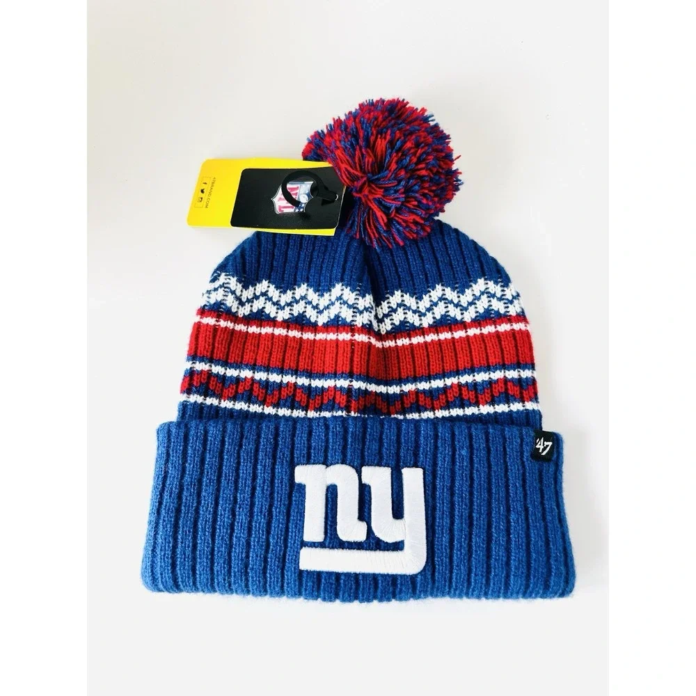 NY Giants '47 YOUTH‎ Polar Vortex Cuff Knit Beanie Winter Cap NEW With Tags