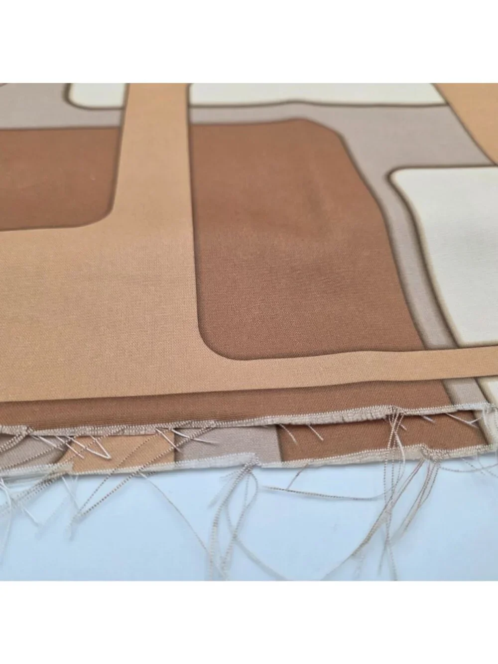 MCM Geometric Upholstery Fabric Neutral Tones Polyester 54