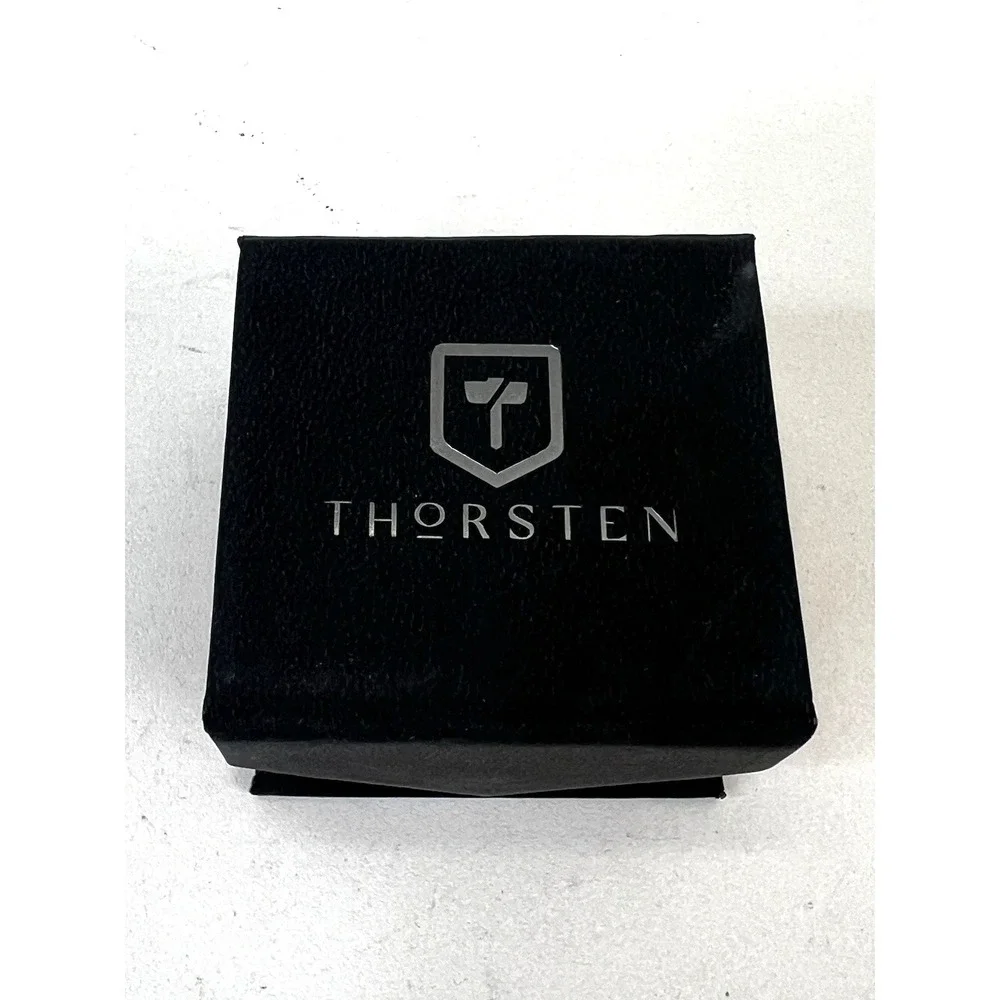 Thorsten Wedding Ring Melia Mahogany Wood‎ Inlaid Titanium Polished 8mm Size 10