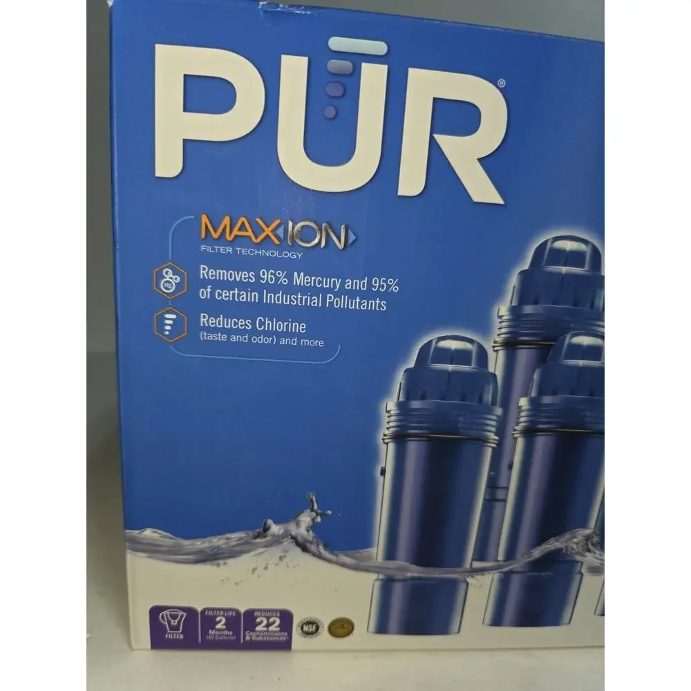 (6) Pack Genuine PUR Maxion Replacement Pitcher Water Filter Refill New Open Box