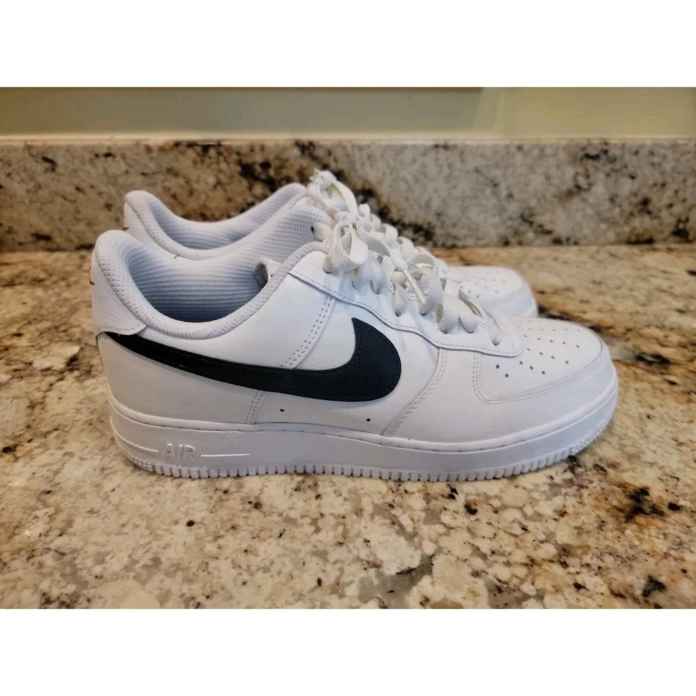 NIKE AIR FORCE 1 LOW ID NIKE BY YOU HD WHITE-BLACK SZ 10 [CT7875-994] Worn Once