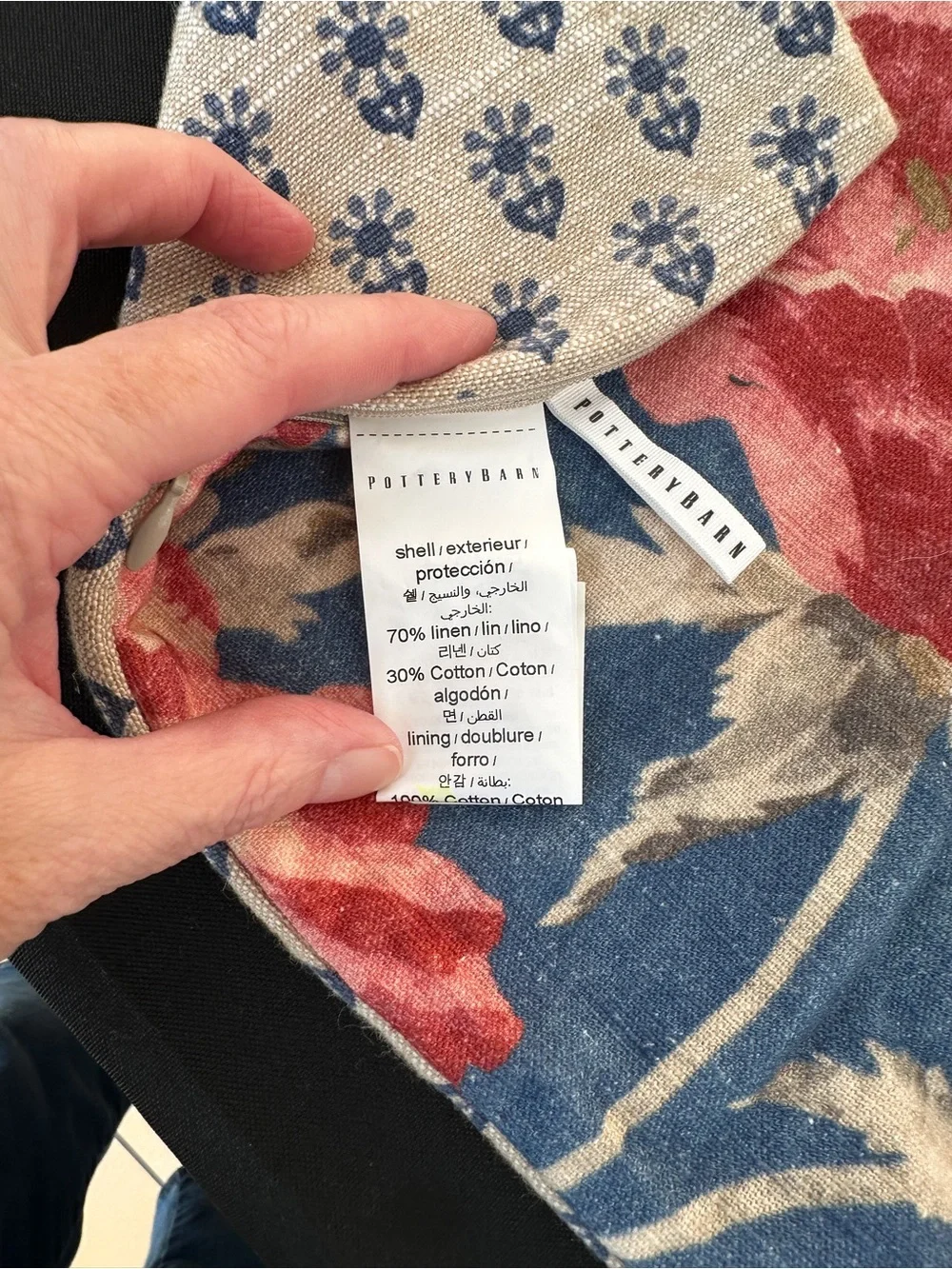 Pottery Barn bold blue