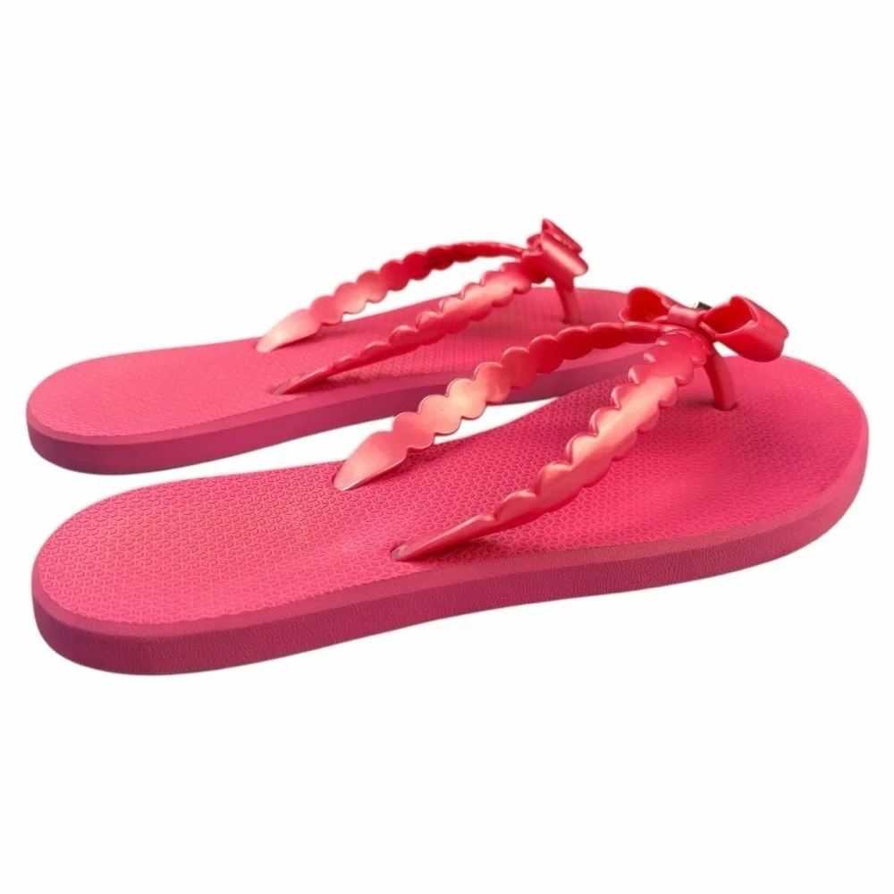 Kate Spade New York Women’s Denise Bow Flip-Flops Deep Pink Y2K Size 7/8