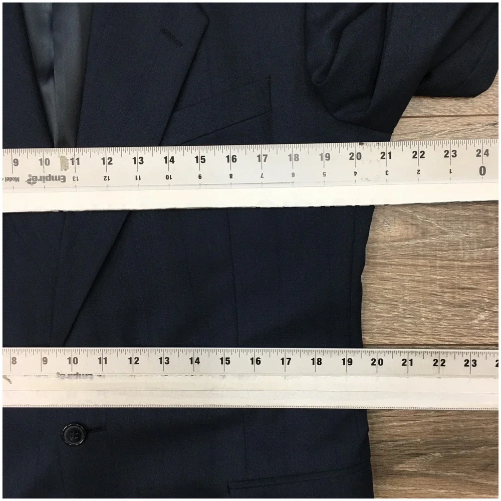 VINTAGE YSL‎ Mens Blazer Sport Coat Casual Jacket Size 40L Classic Wool Suit