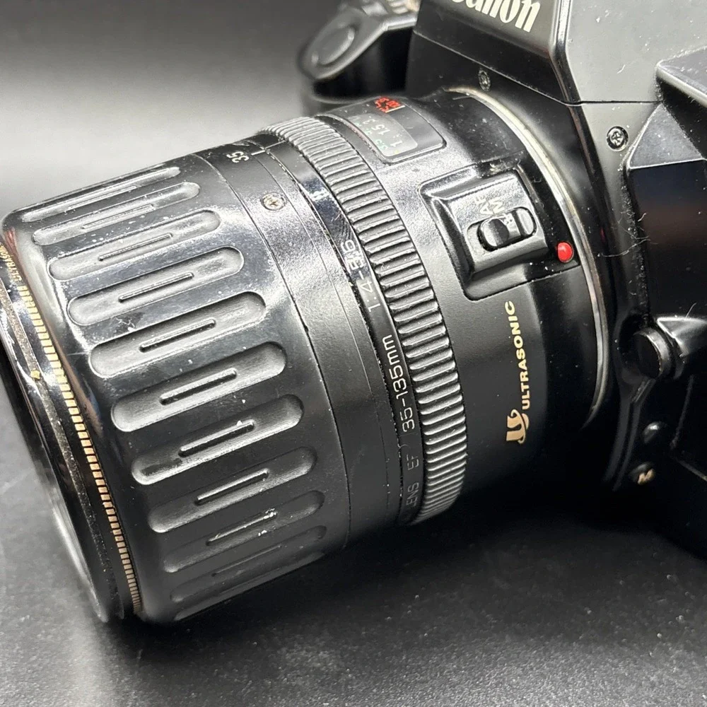 Canon EOS 630 35mm Film Camera + Canon EF 35-135mm f/4-5.6 Lens Tested Working