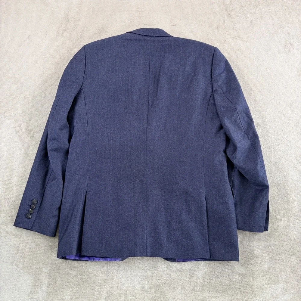 Ted Baker London Endurance Sport Coat Blazer in Blue Wool Men 42R Surgeons Cuffs