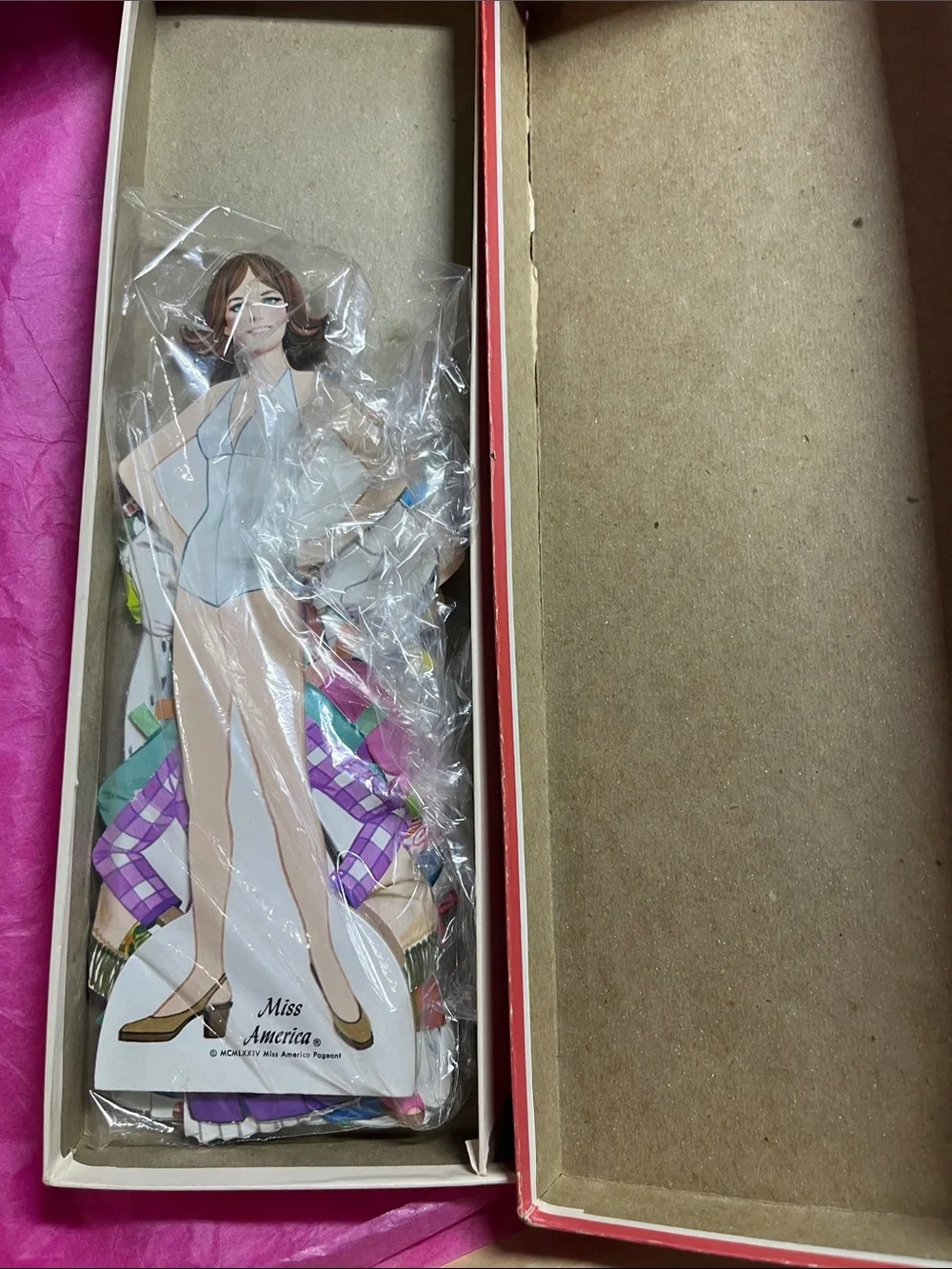 vintage 1974 Whitman Miss America paper doll set 29 piece wardrobe