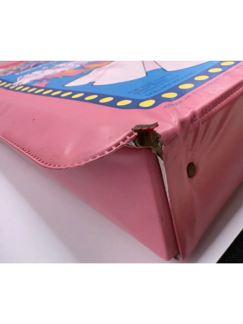 Vintage 1977 Mattel Barbie Fashion Doll Pink Carrying Case  No. 1002