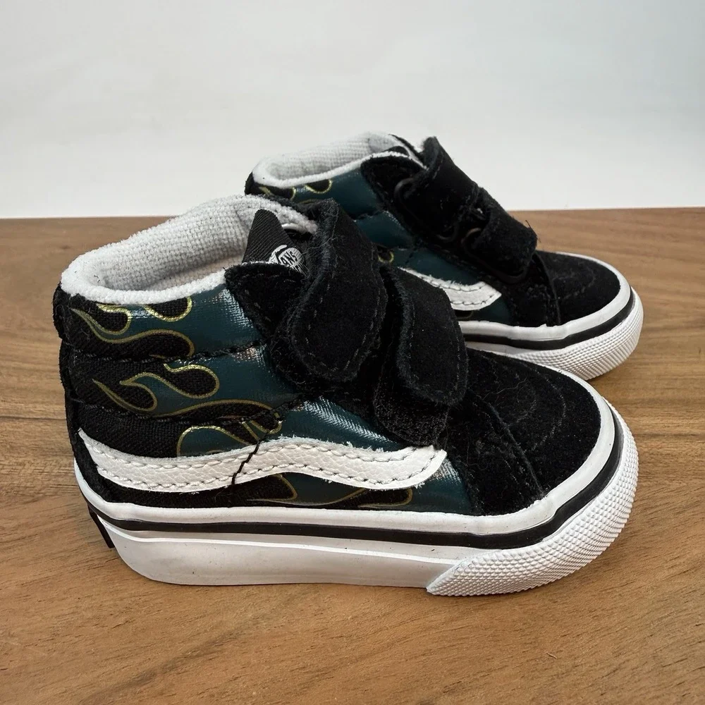 New Infant Baby Little Kids Vans‎ Old Skool Sk8-Mid Reissue Sneakers Shoes Sz 2