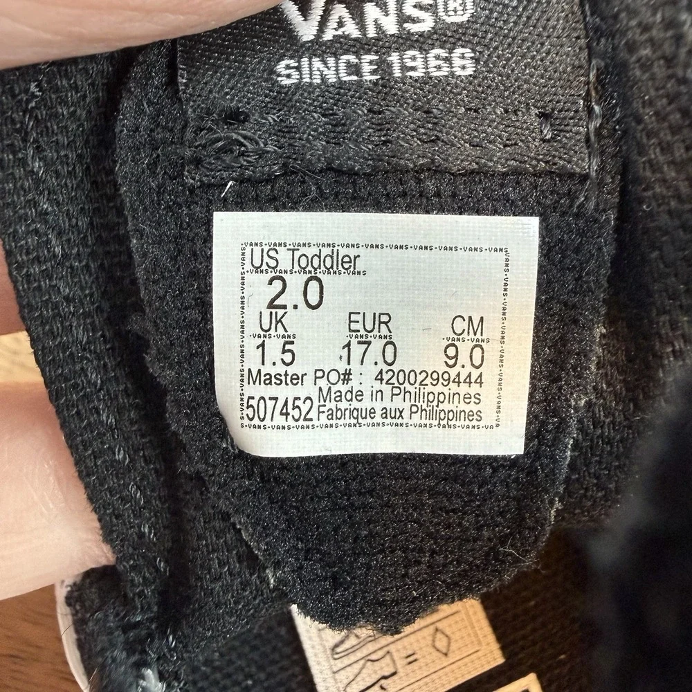 Vans size infant