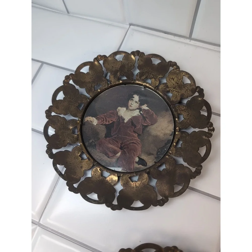 3 Vintage Brass Butterfly 6