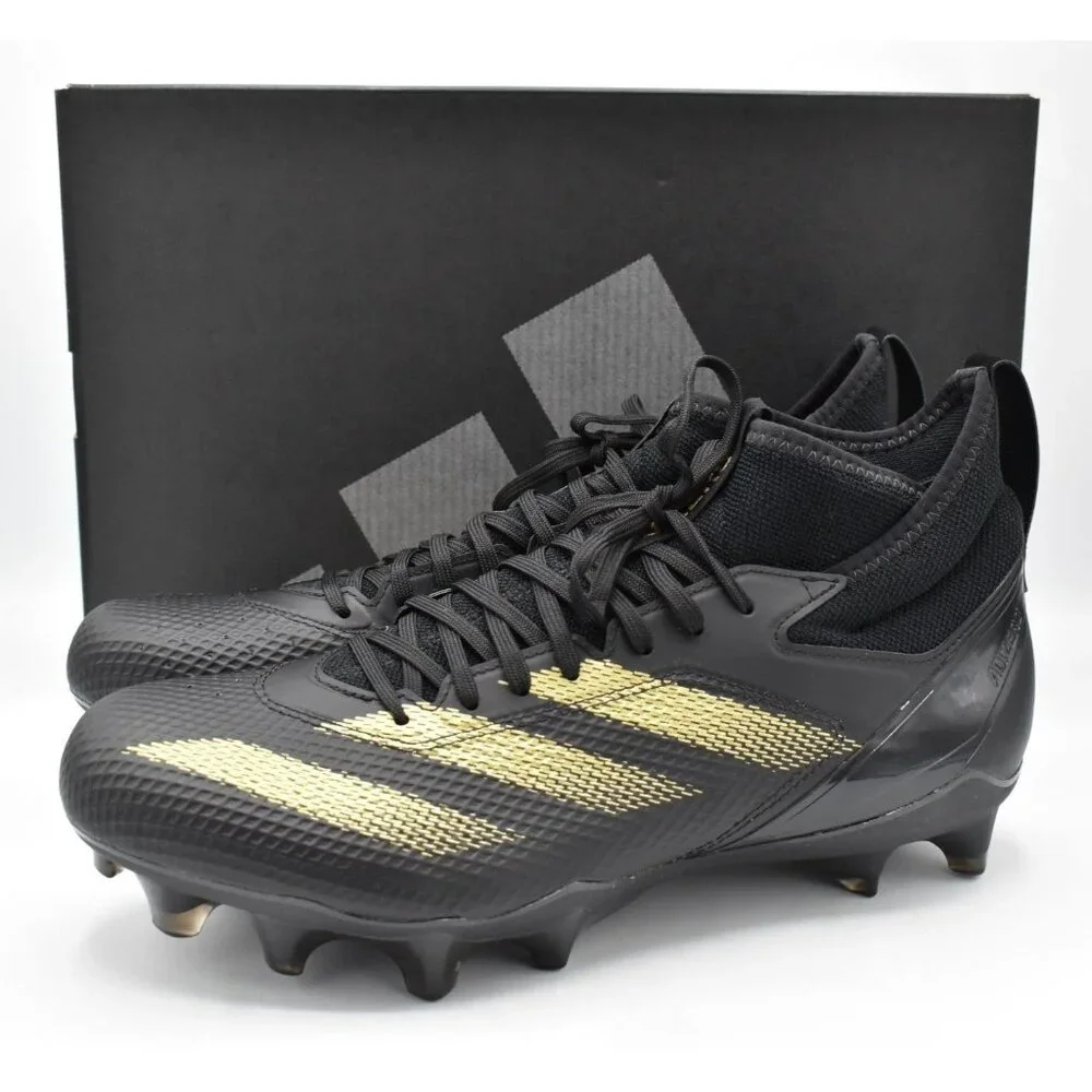 Adidas Mens Size 11 Adizero Impact Core Black‎ Football Cleats Shoes