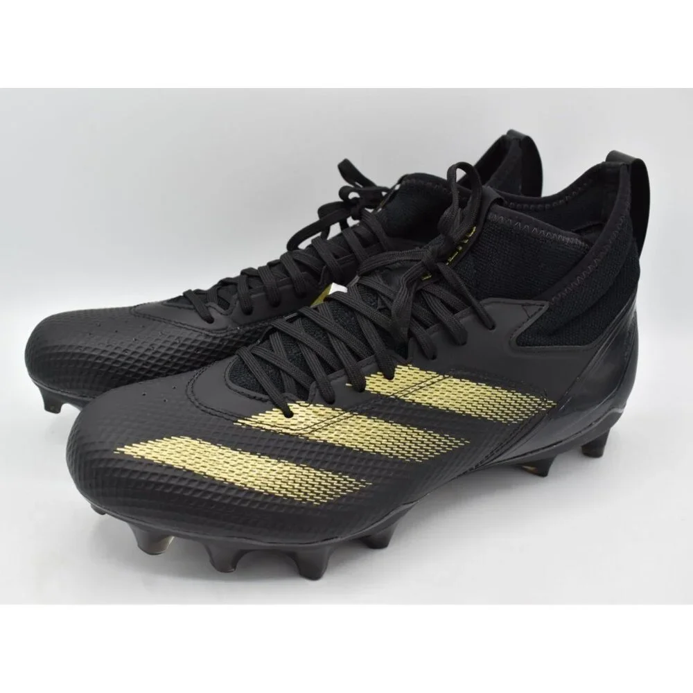 Adidas Mens Size 11 Adizero Impact Core Black‎ Football Cleats Shoes