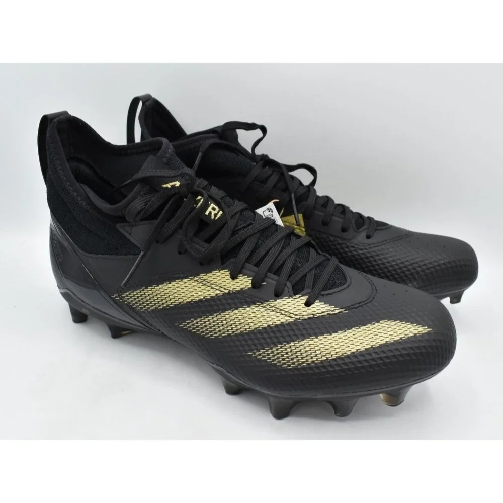 Adidas Mens Size 11 Adizero Impact Core Black‎ Football Cleats Shoes