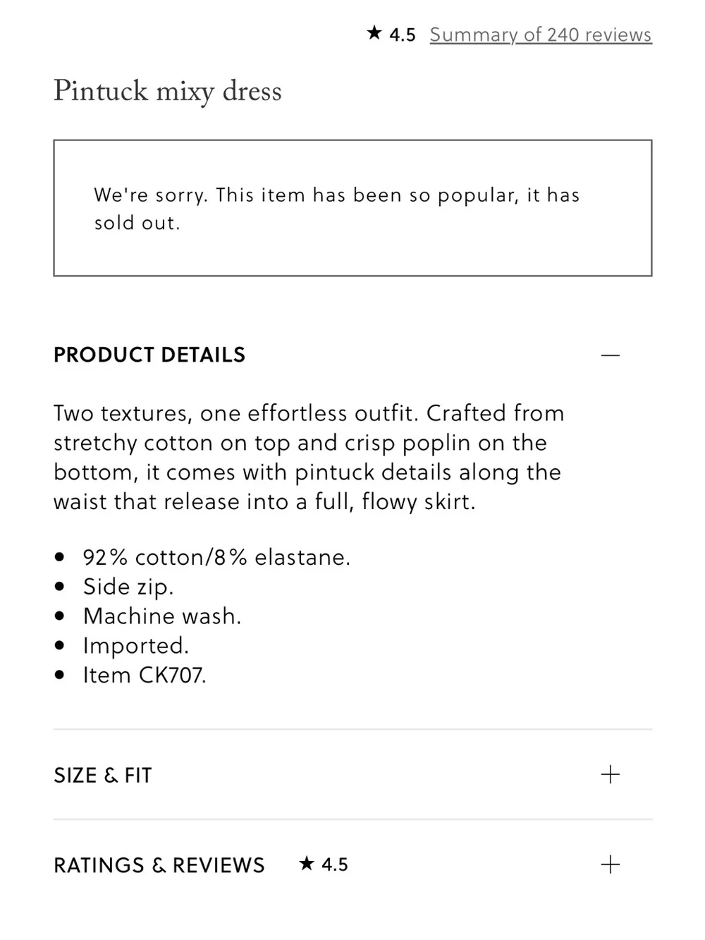 J.Crew Pintuck Mixy Dress