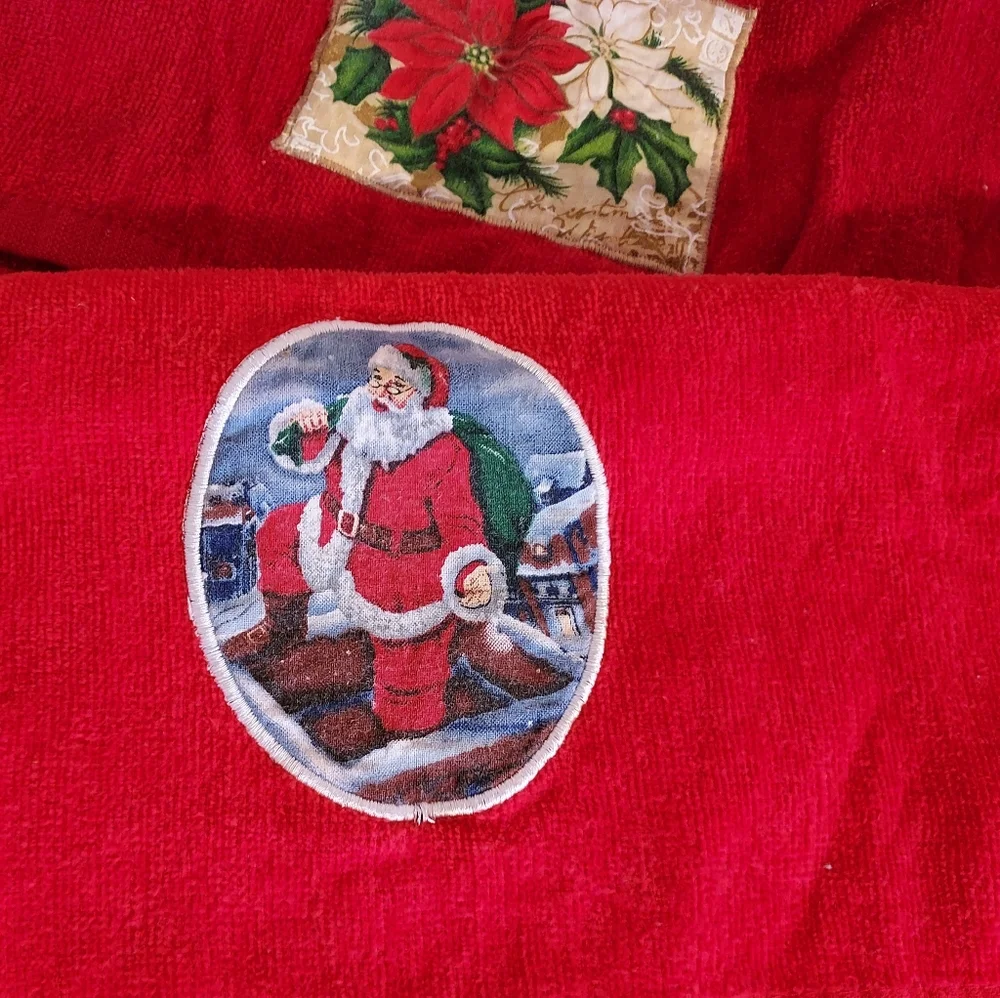 None poinsettia santa