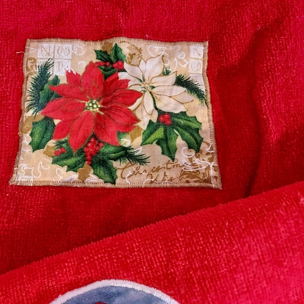 None poinsettia santa
