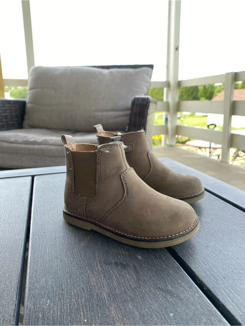 Jamie Kay Taupe Chelsea Boots for Kids